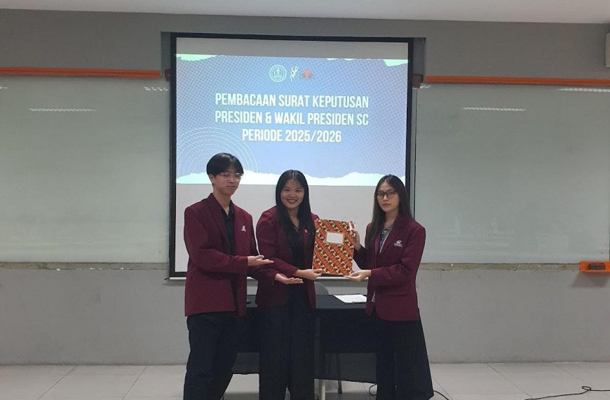 Sidang Penetapan Presiden dan Wakil Presiden Student Council UC 2025/2026 Berlangsung Khidmat