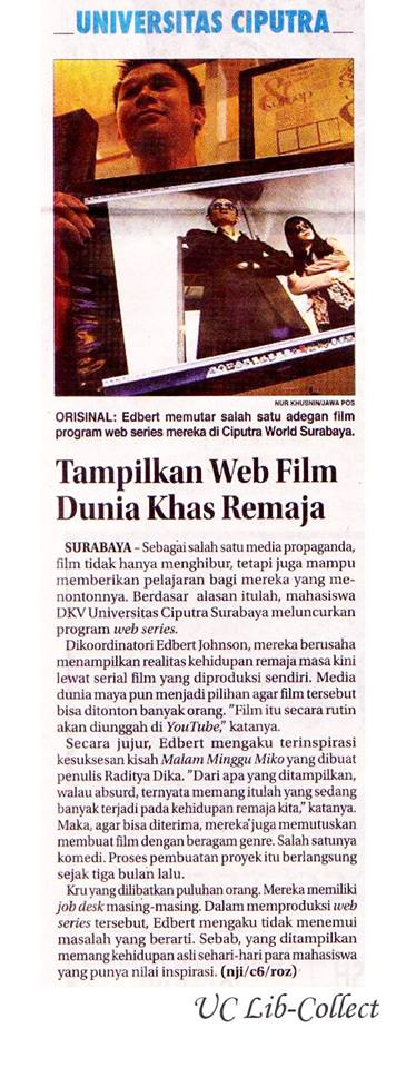 Tampilkan Web Film Dunia Khas Remaja - Universitas Ciputra