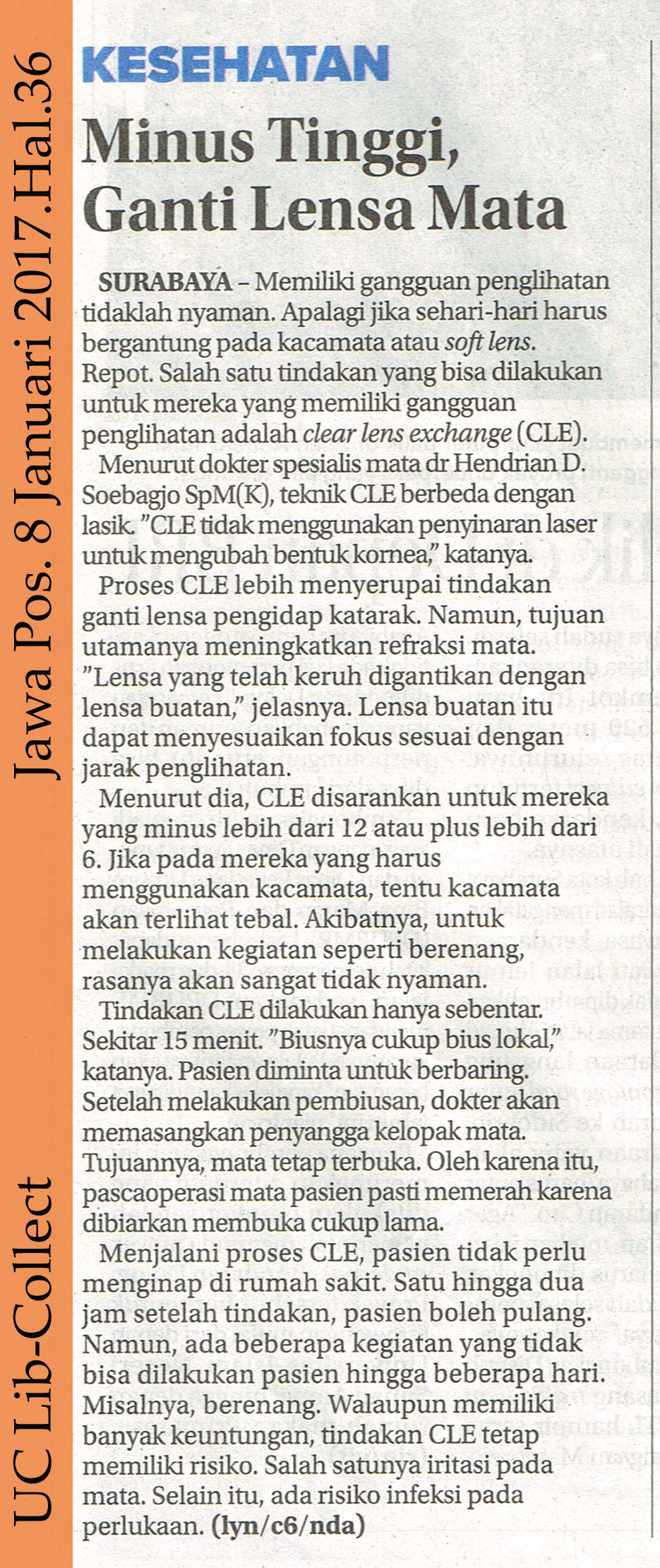 Minus Tinggi Ganti Lensa Mata Universitas Ciputra minus tinggi ganti lensa mata universitas ciputra