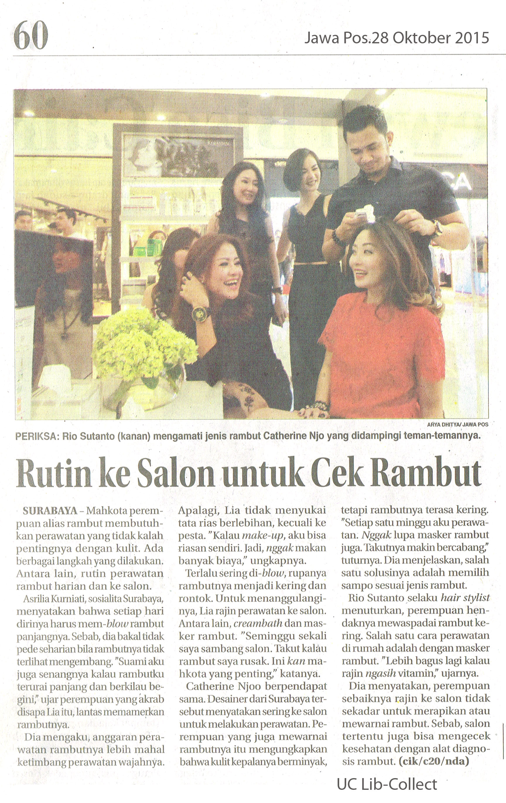 Rutin ke Salon untuk Cek Rambut - Library