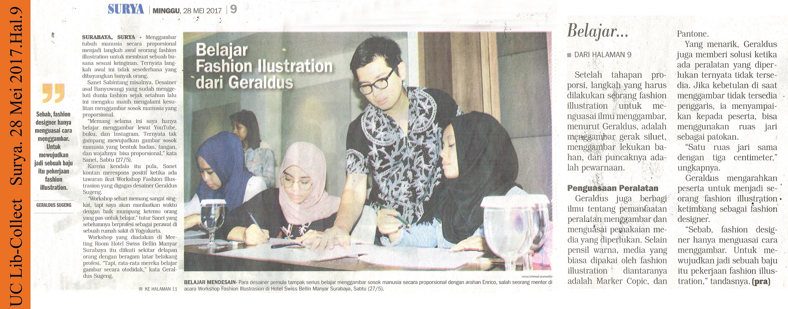 Enrico@FDB_Belajar Fashion Ilustration dari Geraldus. Surya.28 Mei 2017.Hal.9