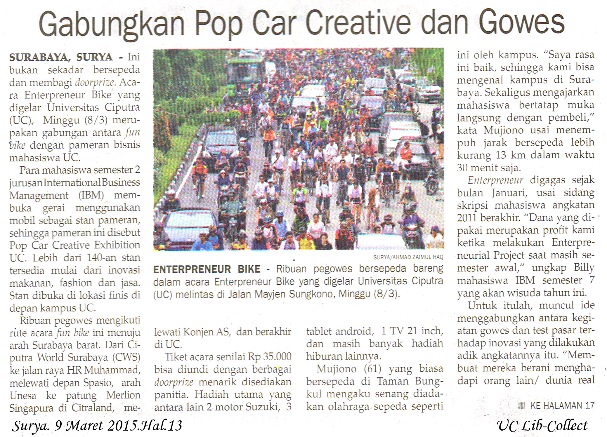 Gabungan Pop Car Creative dan Gowes Surya 9 Maret 2015 Hal 13