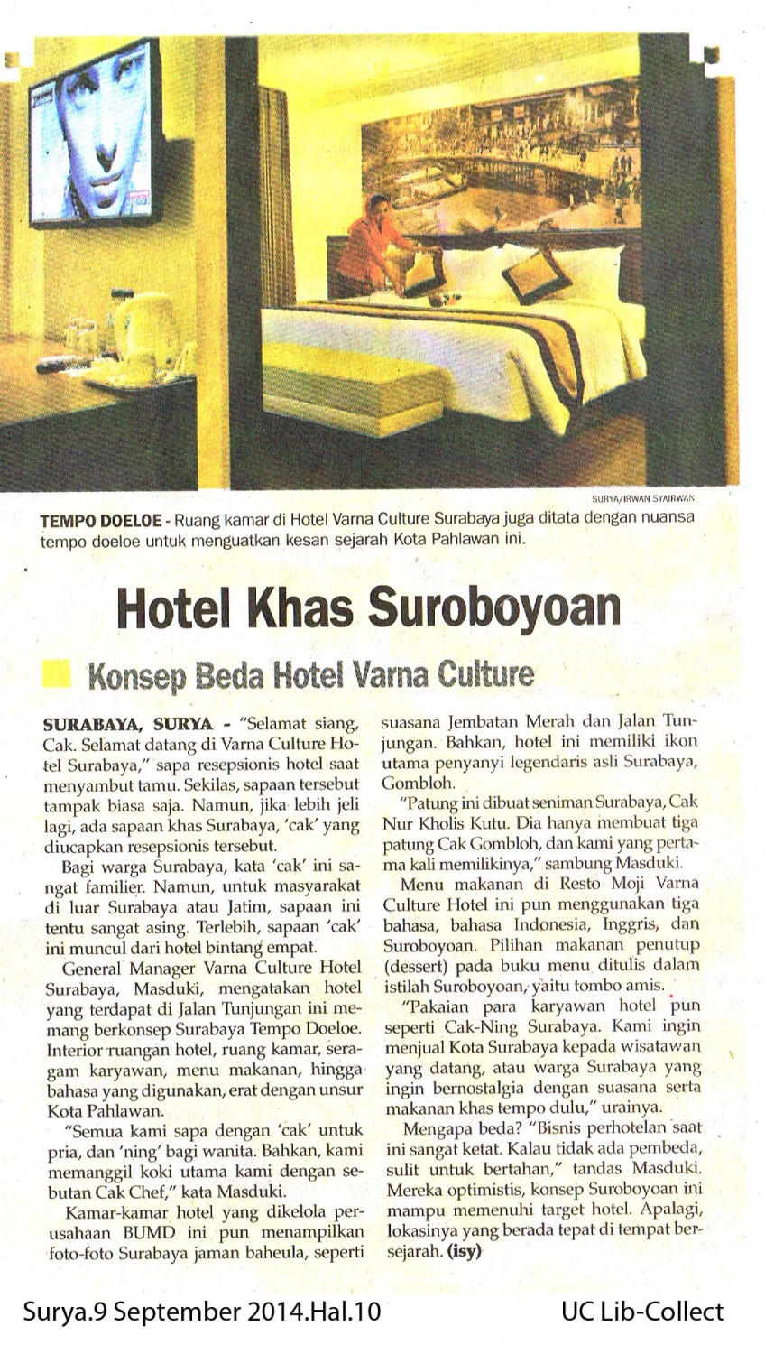 Hotel Khas Suroboyoan.Surya.9 September 2014.Hal.10