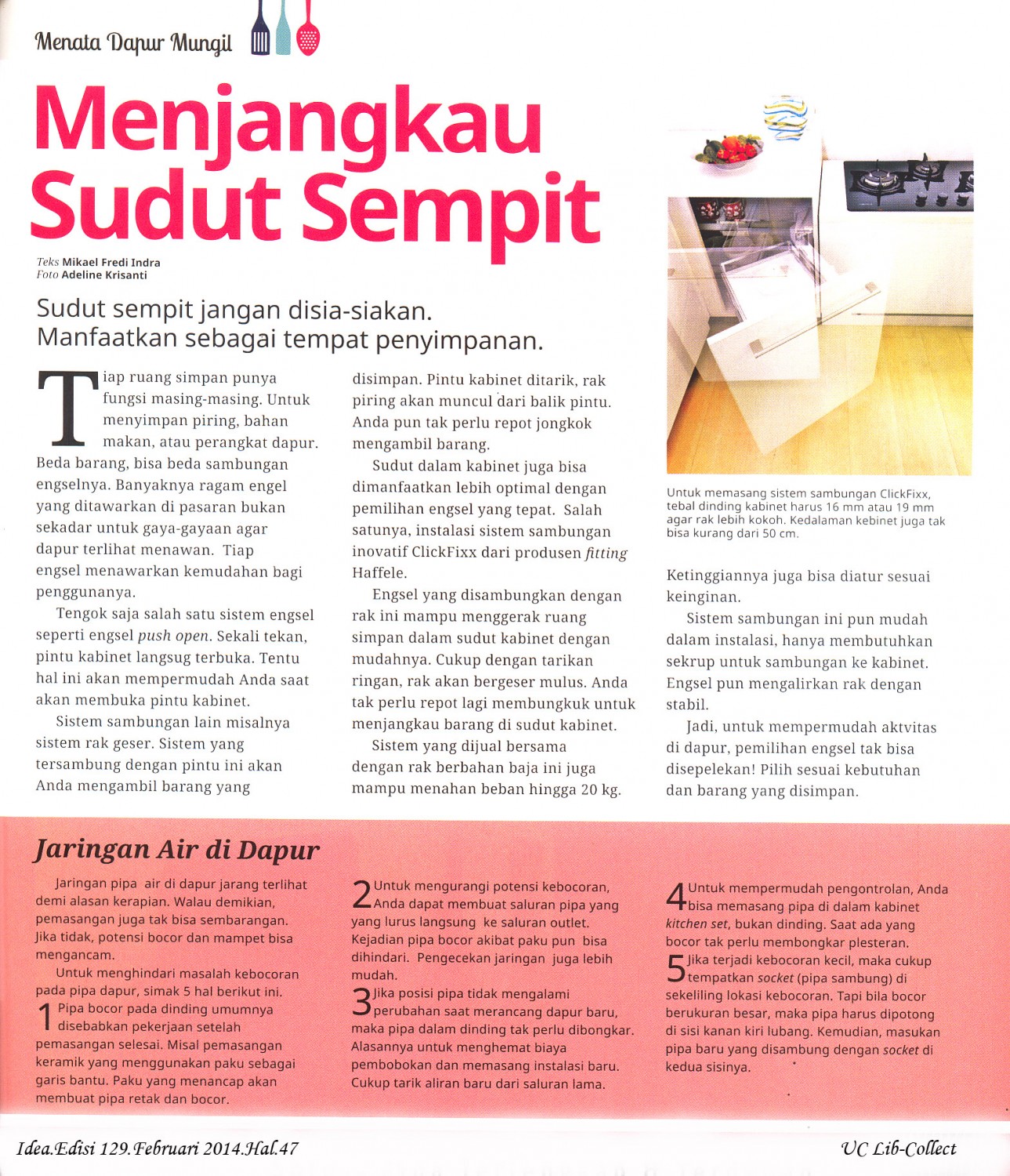 Menjangkau Sudut Sempit.Idea.Edisi.129.Februari 2014.Hal.47