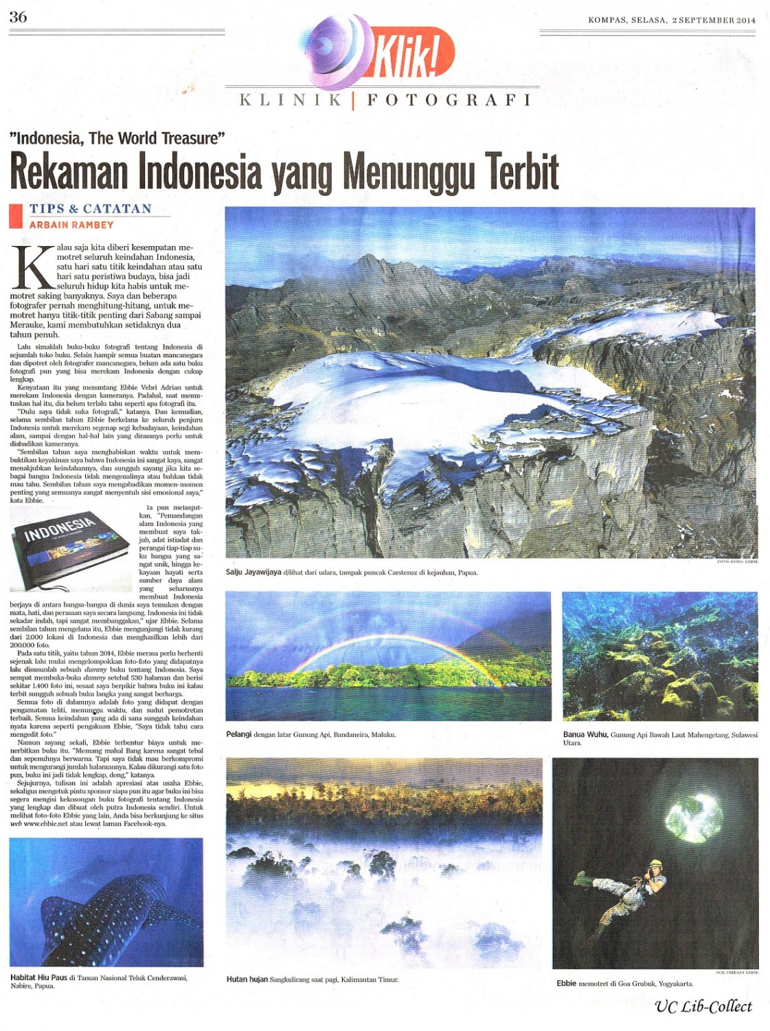 Rekaman Indonesia yang Menunggu Terbit. Kompas. 2 September 2014.Hal.36