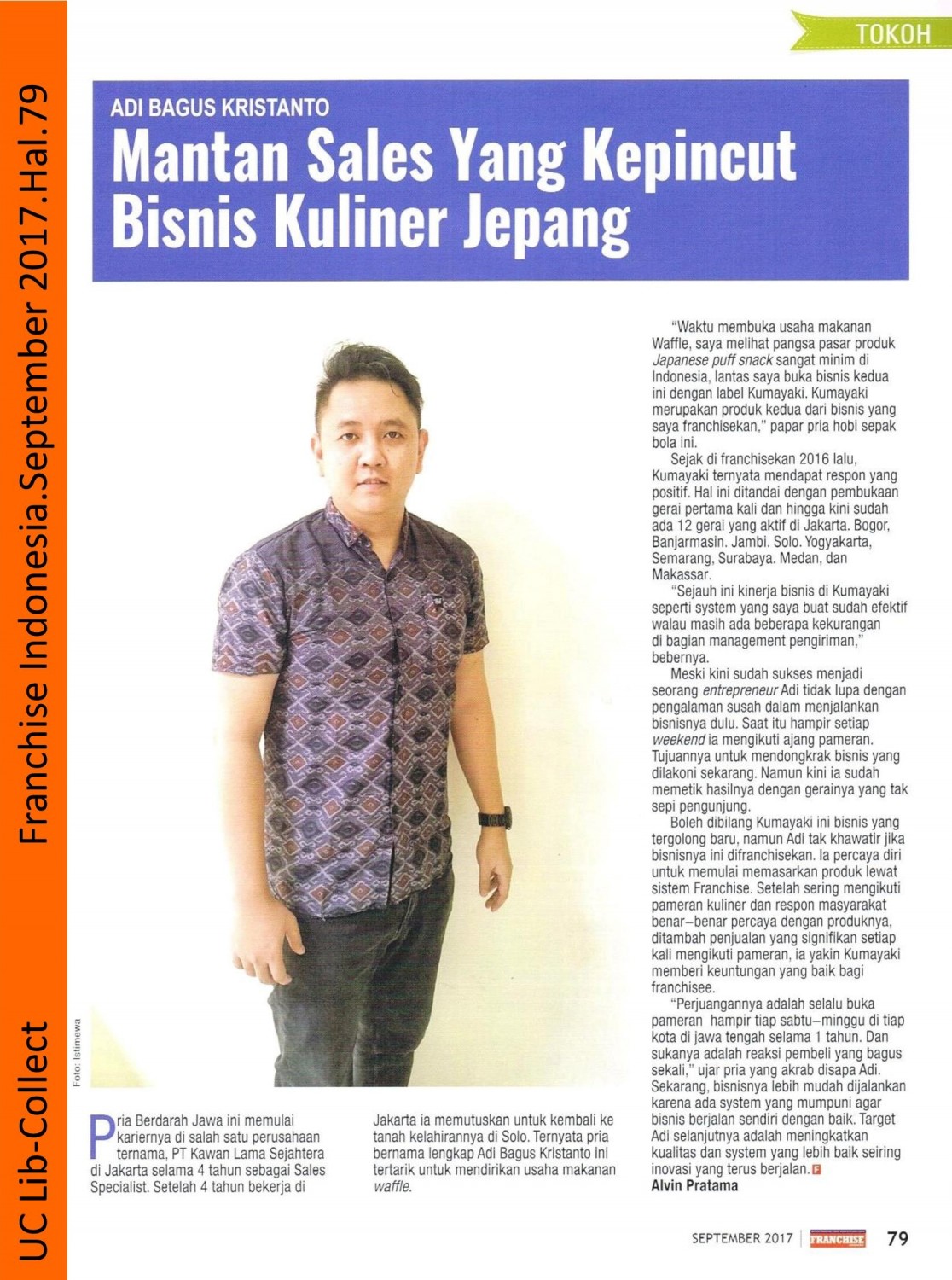 Adi Bagus Kristanto_Mantan Sales yang Kepincut Bisnis Kuliner Jepang.Franchise Indonesia.September 2017.Hal 79 001-page-001