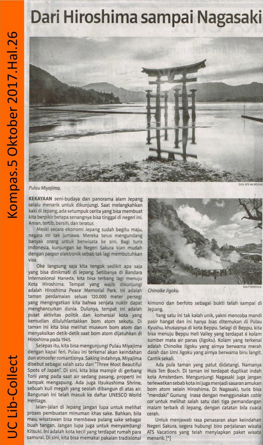 Dari Hiroshima Sampai Nagasaki. Kompas. 5 Oktober 2017. Hal 26 001-page-001