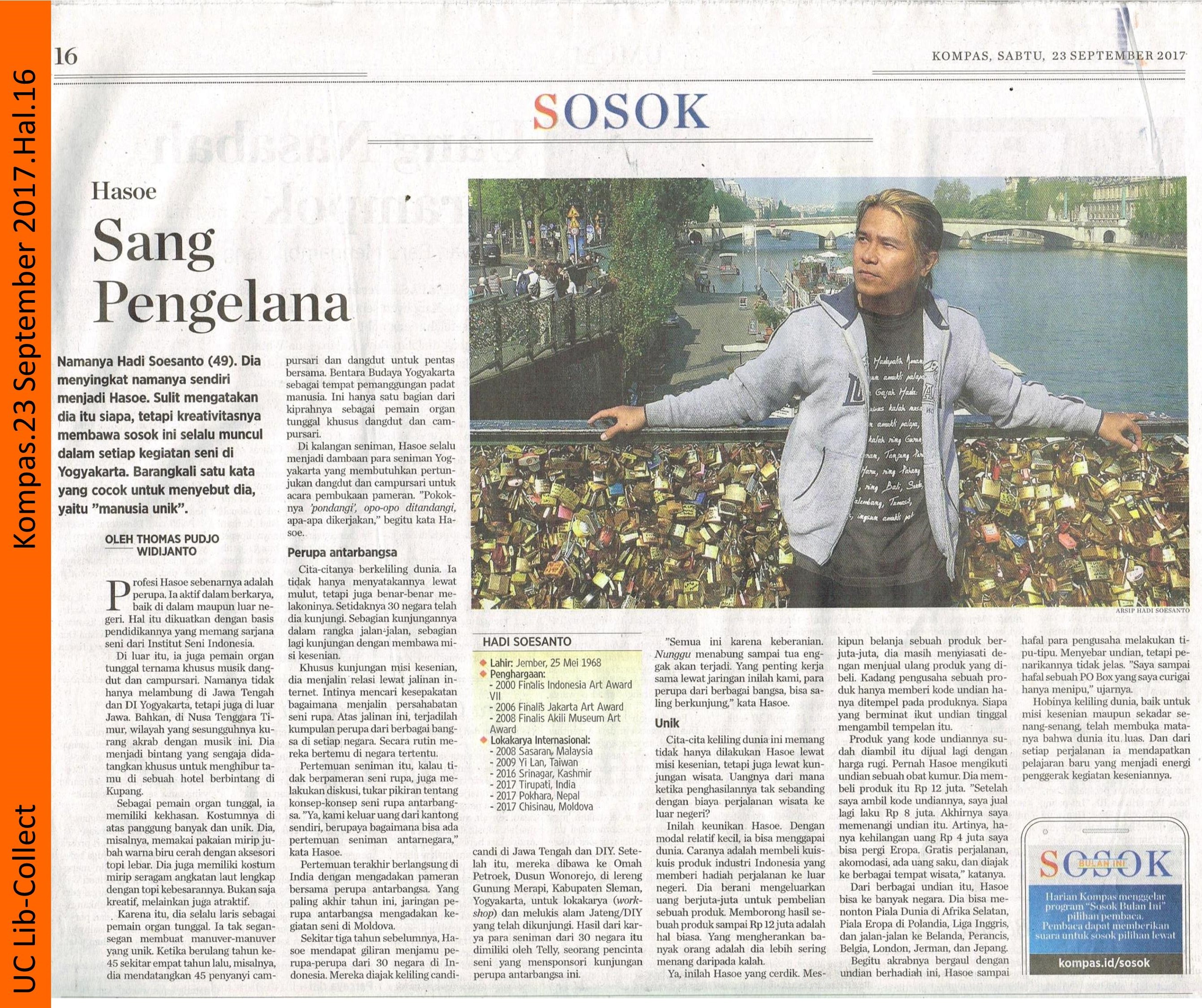 Hasoe Sang Pengelana Kompas 23 September 2017 Hal 16 001 page 001