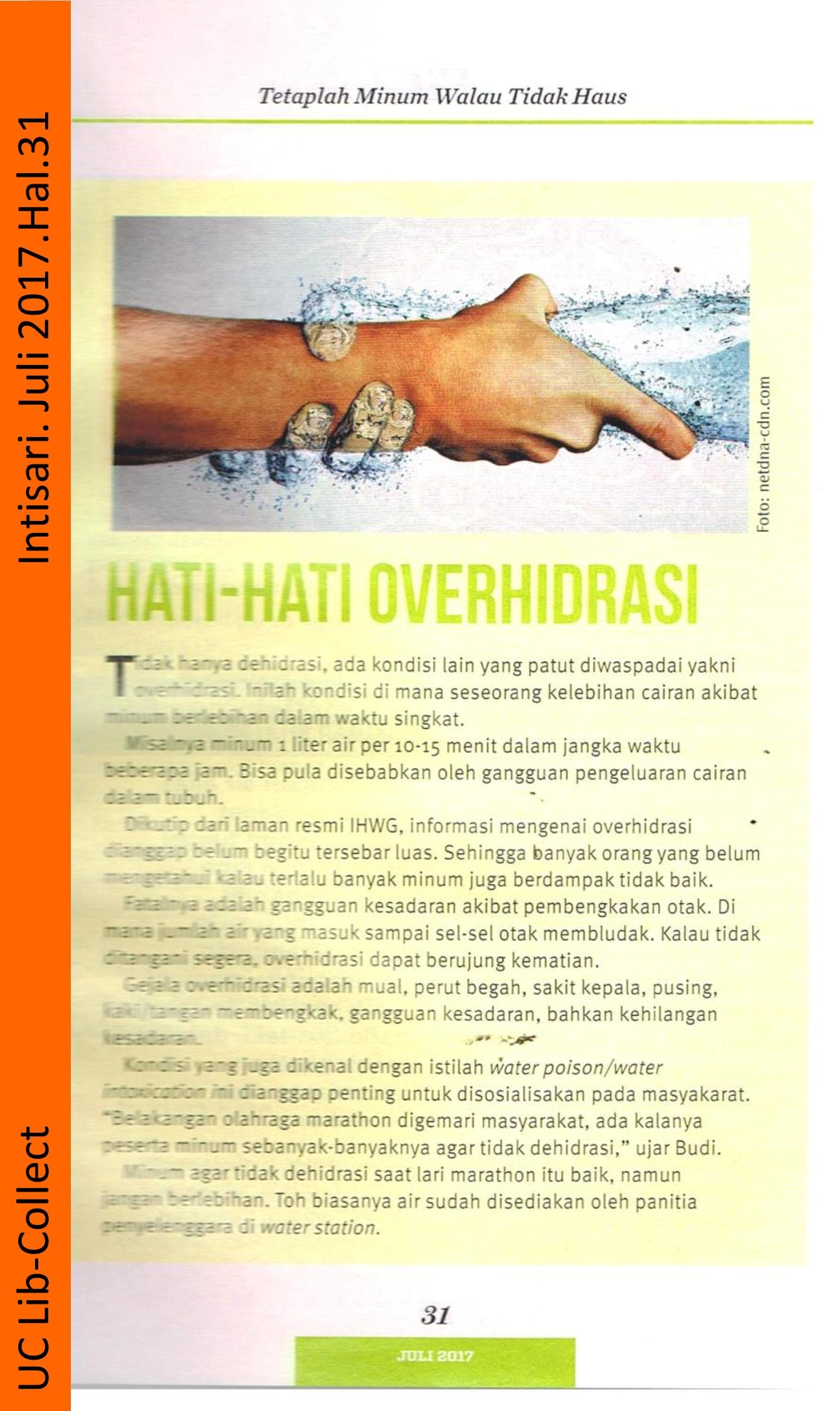 Hati Hati Overhidrasi