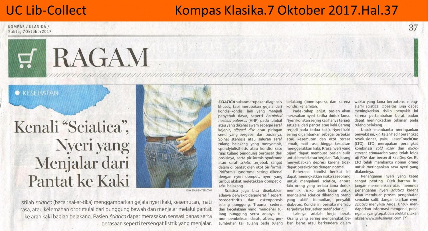 Kenali Sciatica Nyeri yang Menjalar dari Pantat ke Kaki.Kompas Klasika.7 Oktober 2017.Hal.37 001-page-001