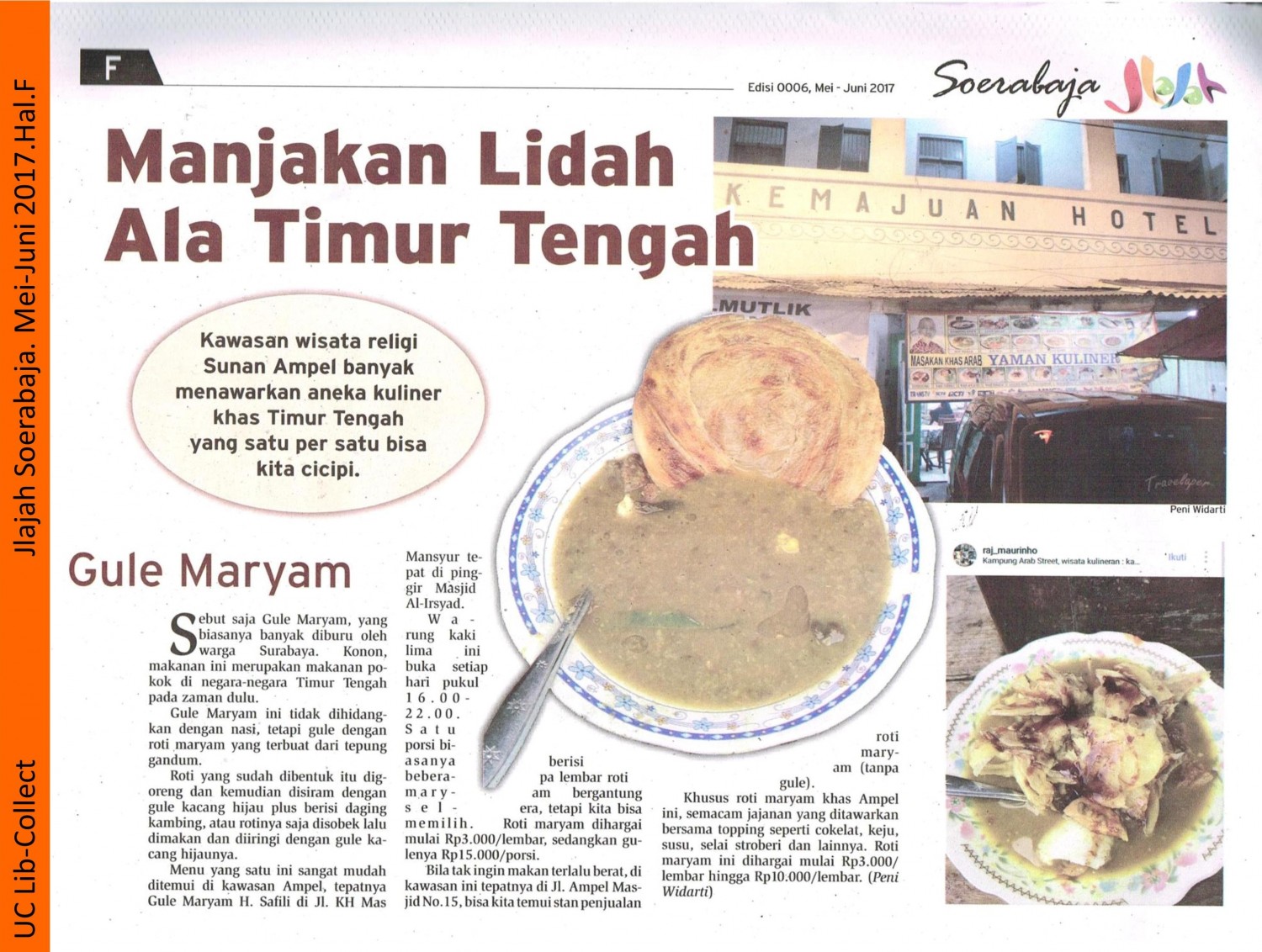 Manjakan Lidah Ala Timur Tengah. Jlajah Soerabaja.Mei-Juni 2017.Hal F 001-page-001
