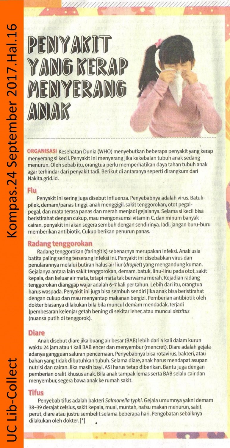 Penyakit Yang Kerap Menyerang Anak.Kompas.24 September 2017.Hal 16 001-page-001