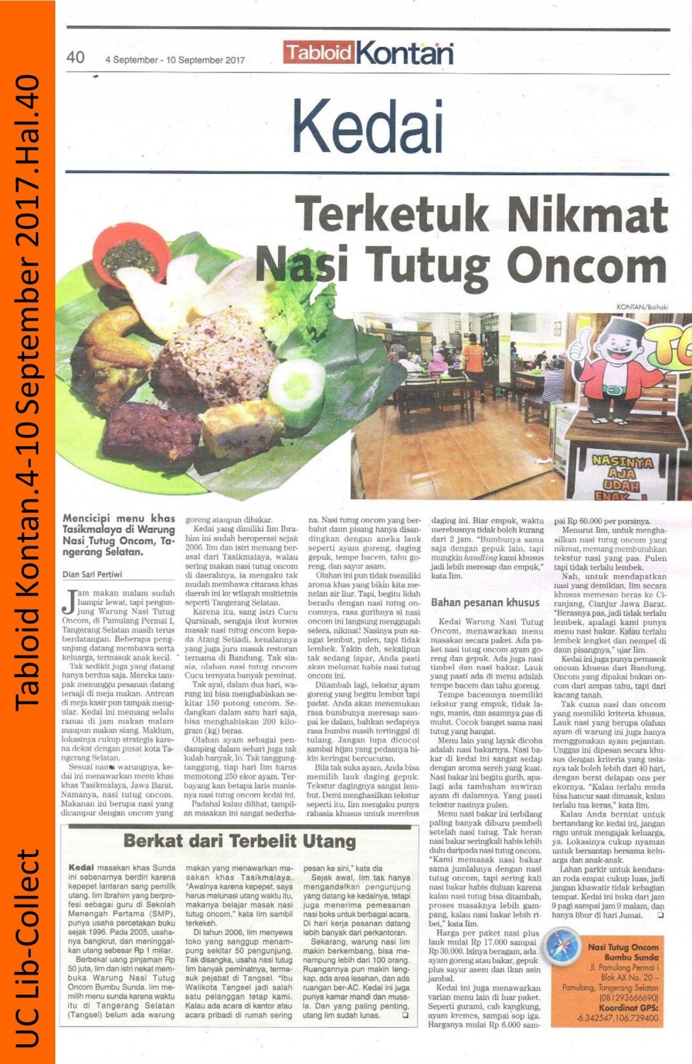 Terketuk Nikmat Nasi Tutug Oncom.Tabloid Kontan.4 September-10 September 2017.Hal 40 001-page-001