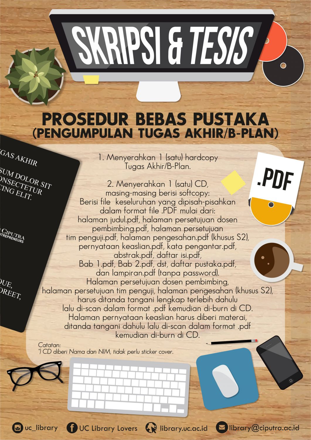 Prosedur Bebas Pustaka (Pengumpulan Tugas Akhir/B-Plan) – Library