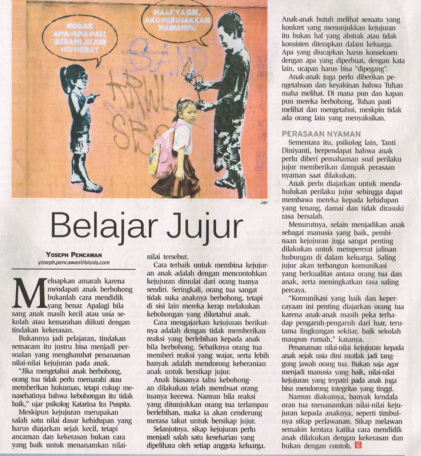 Berani Jujur Bisnis Indonesia Weekend 22 April 2018 Hal 4
