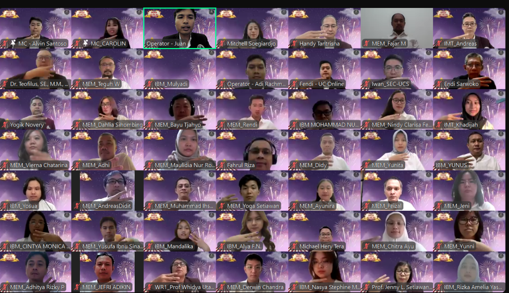 Orientasi Mahasiswa Baru Universitas Ciputra Online via Zoom, 19-21 Agustus 2024