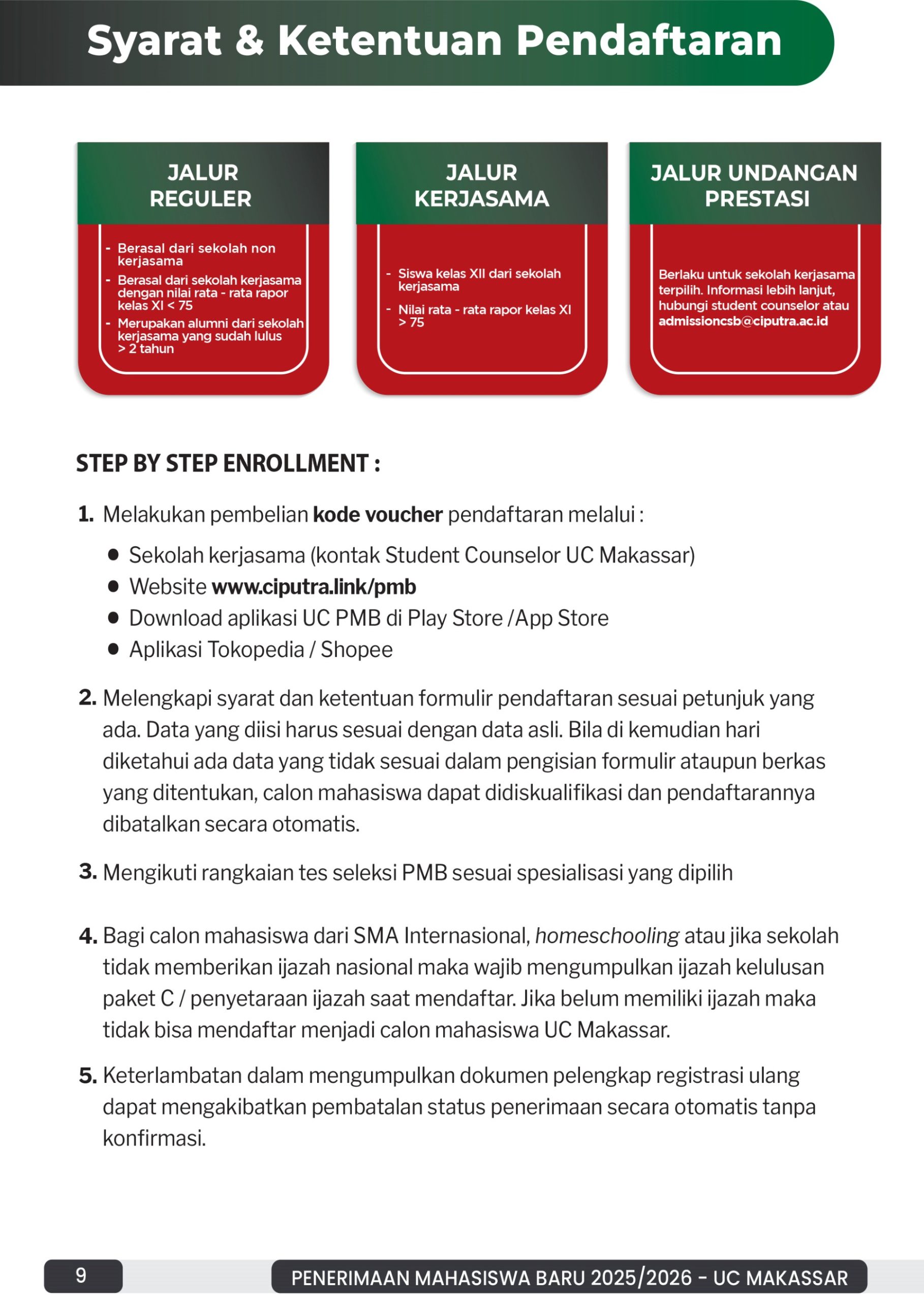 UC Makassar Enrollment Guidance Book - 09