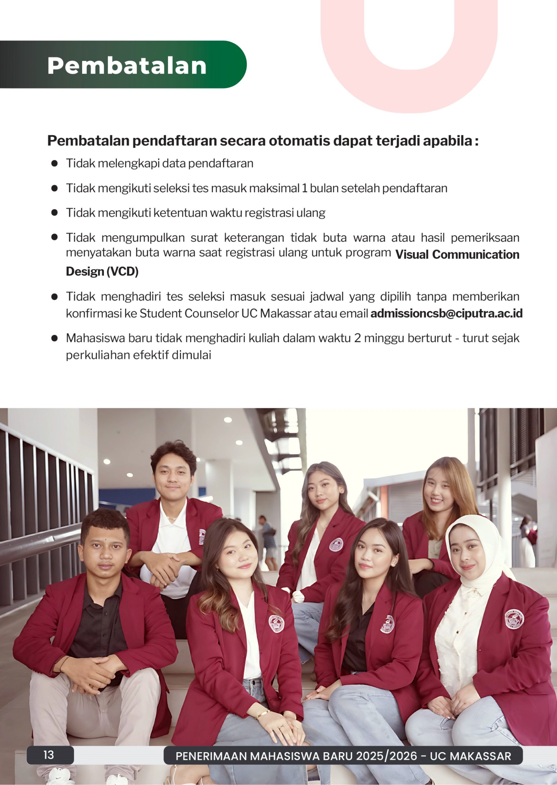 UC Makassar Enrollment Guidance Book - 13