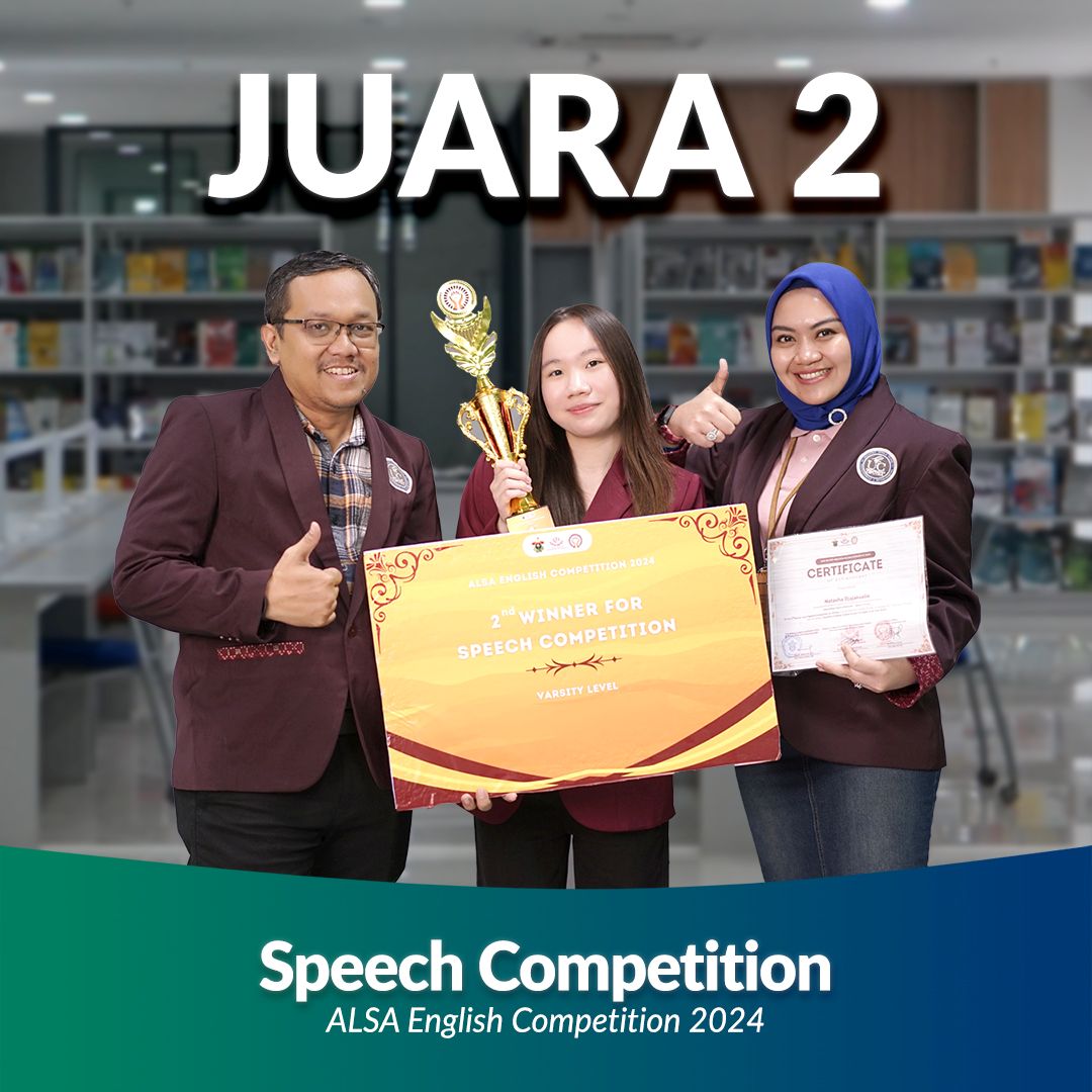 Juara 2 - Speech Competition ALSA