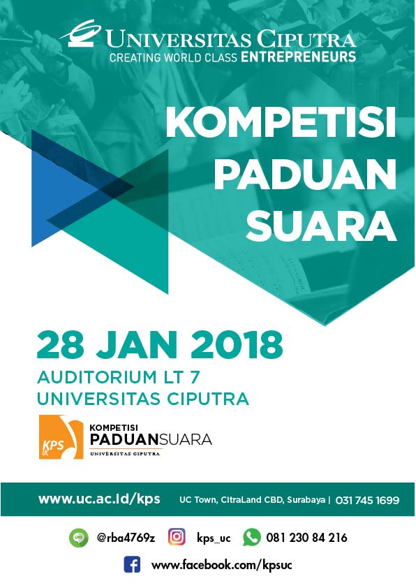 Panduan Peserta Kompetisi Paduan Suara Universitas Ciputra 