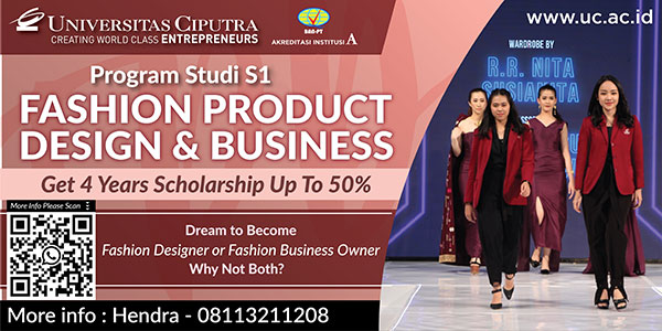 Beasiswa Jurusan Fashion Product And Design Business Universitas Ciputra