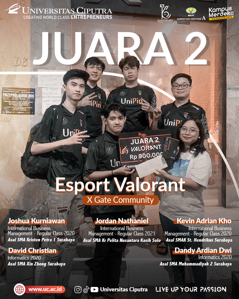 Juara 2 Esport Valorant X Gate Community