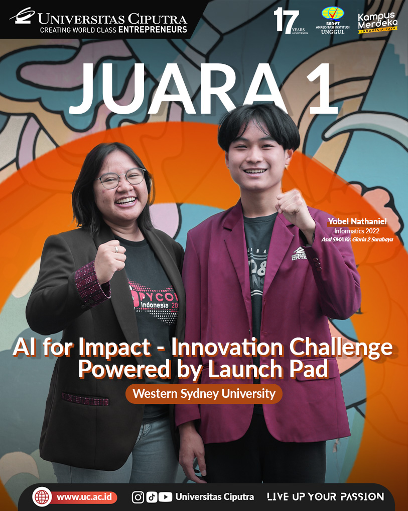 Juara 1 AI for Impact - Innovation Challenge Powered by Launch Pad Western Sydney University