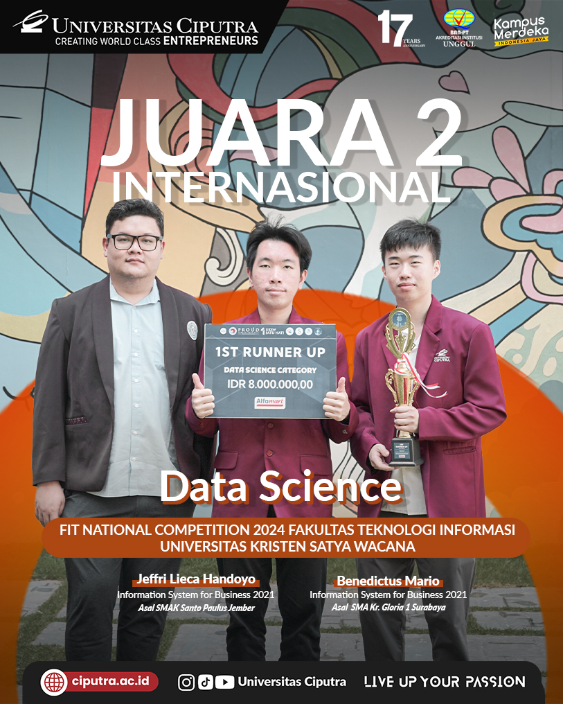 Juara 2 Internasional Data Science 
